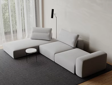 Modern Sofa Coffee Table 3d model