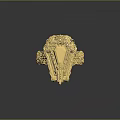 Elegant Gold Ring With Intricate Floral Carvings And Ornate Decorative Details