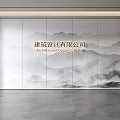 Modern Front Desk Background Wall Simple Background Wall Front Desk Reception Area Background Wall Company Front Desk Background Wall 3d model