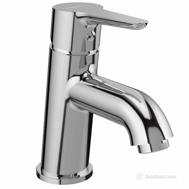 Chrome Modern Kitchen Faucet With Sleek Design And High Shine Finish 3d model 
