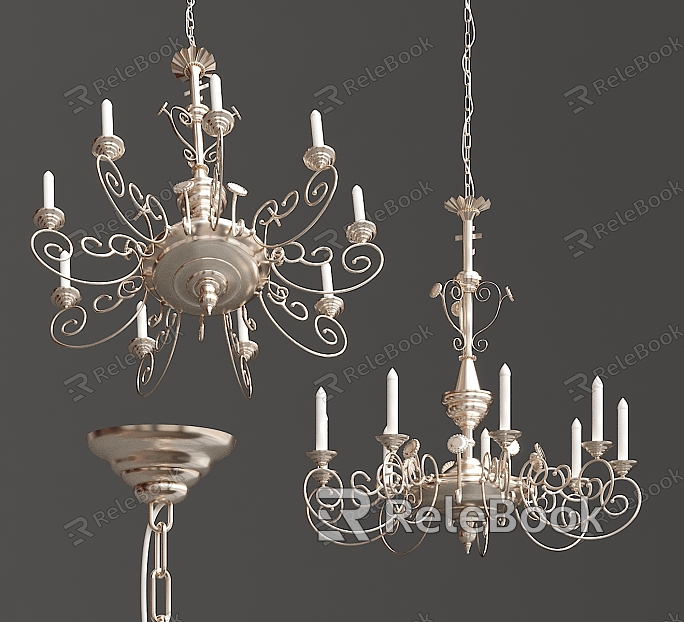 European Chandelier Classical Metal Candle Chandelier model