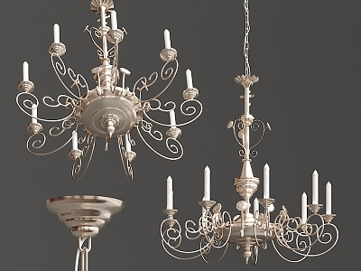 European Chandelier Classical Metal Candle Chandelier model