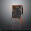 Orange Frame Chalkboard Menu Displaying Tacos Burritos Nachos And Drink Prices