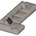 Modern Multiplayer Sofa 3d model