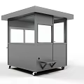 Modern Security Booth 3d model