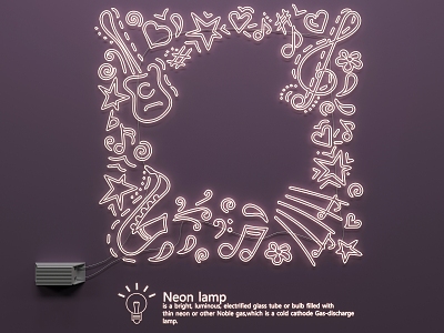 Neon Light 3d model