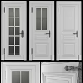 Various Styles Hinged Doors With Glass Panels And Wooden Panels For Interior Design