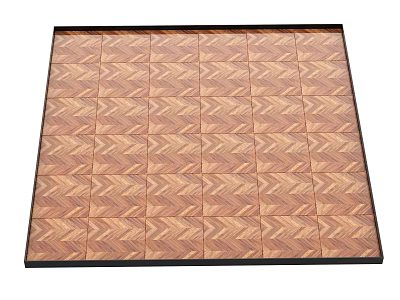 Wooden Flooring With Herringbone Pattern And Natural Wood Texture For Home Interior 3d model