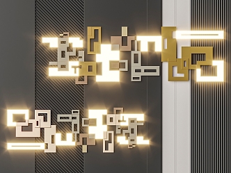 Light Luxury Wall Decoration Wall Decoration Pendant 3d model