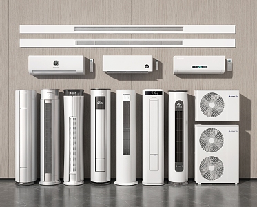 modern air conditioning 3d model