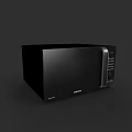Stylish Black Panasonic Microwave Oven With Modern Design Kitchen Appliances