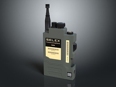 modern walkie-talkie military walkie-talkie military radio military wireless telephone 3d model