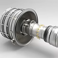 modern engine 3d model
