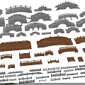 Various Types of Bridge Models with Different Designs and Structures