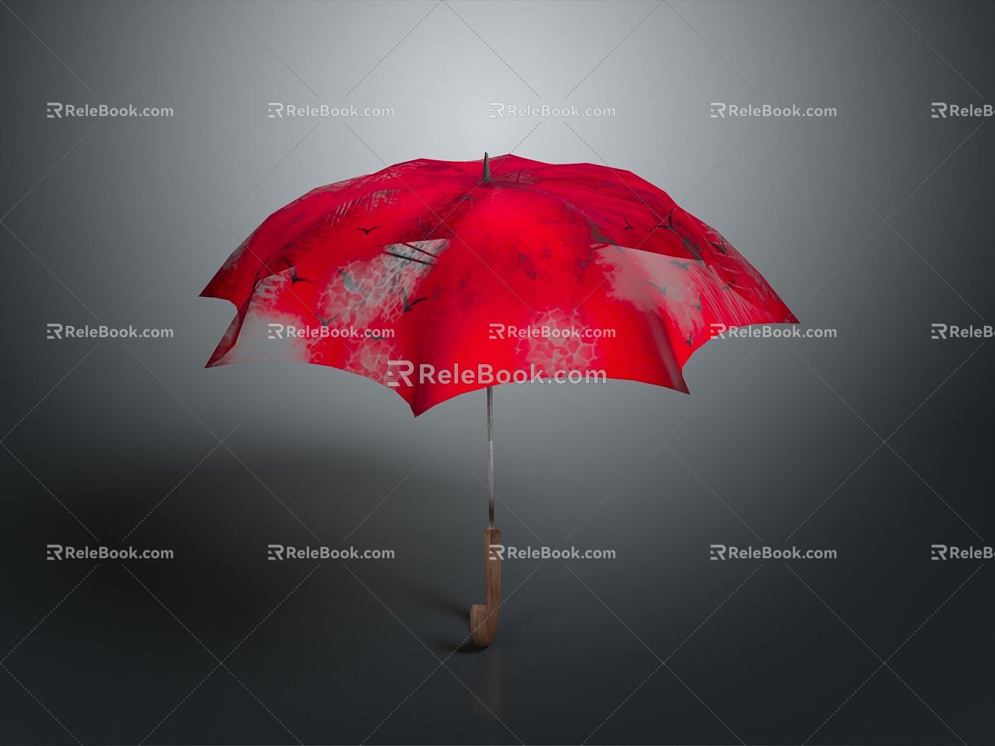 Umbrella umbrellas umbrellas red umbrellas outdoor items realistic 3d model