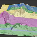 Snowy Mountain Landscape With Towering Peaks And Snow Covered Ridges
