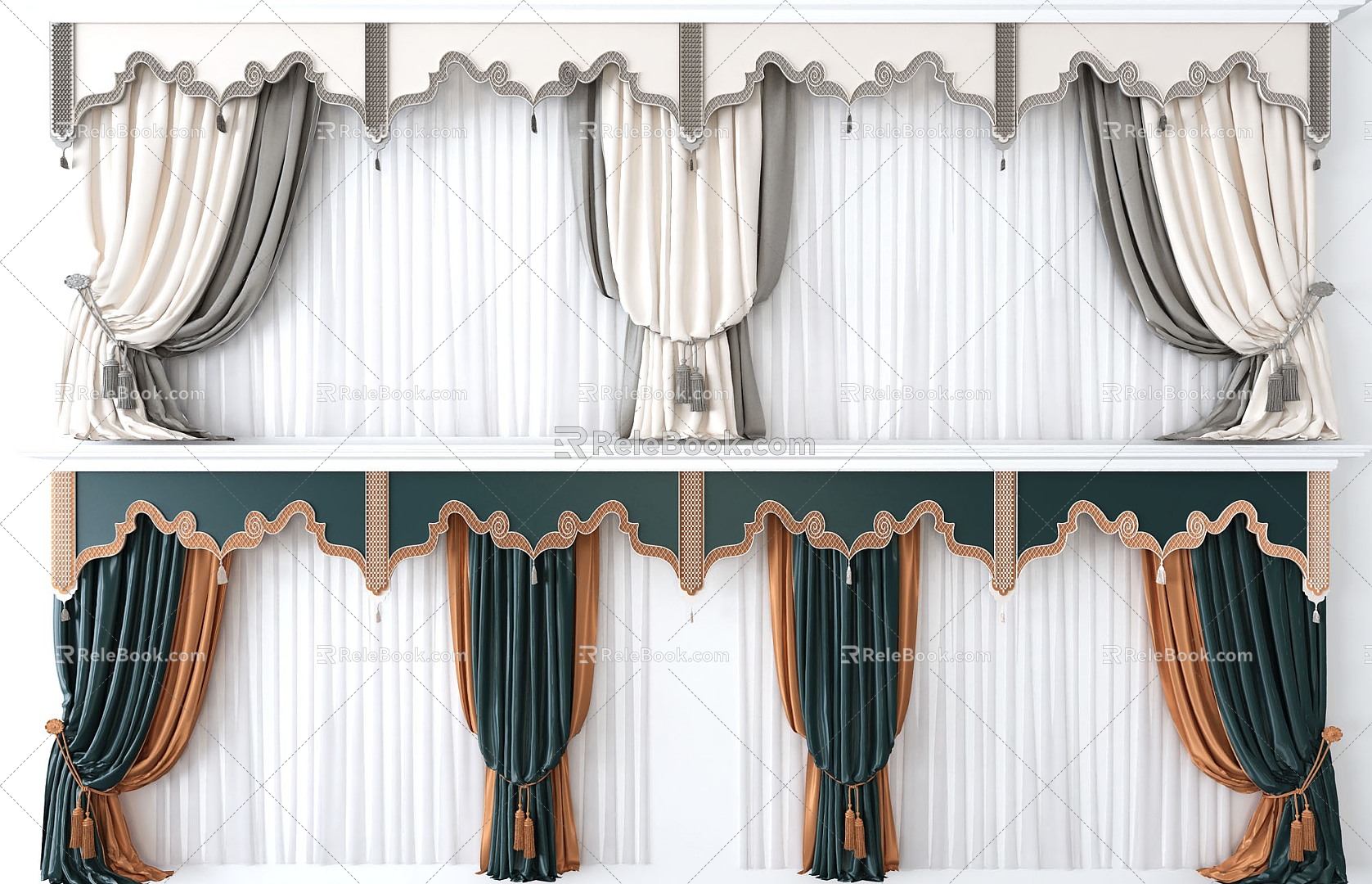 Curtains 3d model