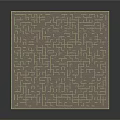 Large Green Square Maze Playground Equipment for Kids Outdoor Fun Activity