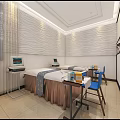Beauty Hair Salon Modern Reception Area With Colorful Cushioned Sofas And Chandelier