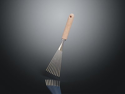 Modern sub-hand rake manual rake 3d model