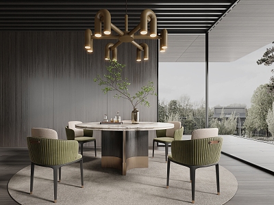 Modern Minotti Restaurant model