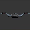 Sci Fi Spaceship 3D Model With Streamlined Design And Blue Lighting Details 3d model