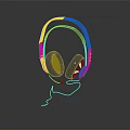 High Quality Gaming Headset with Green LED Lights Modern Design and Comfortable Earpads