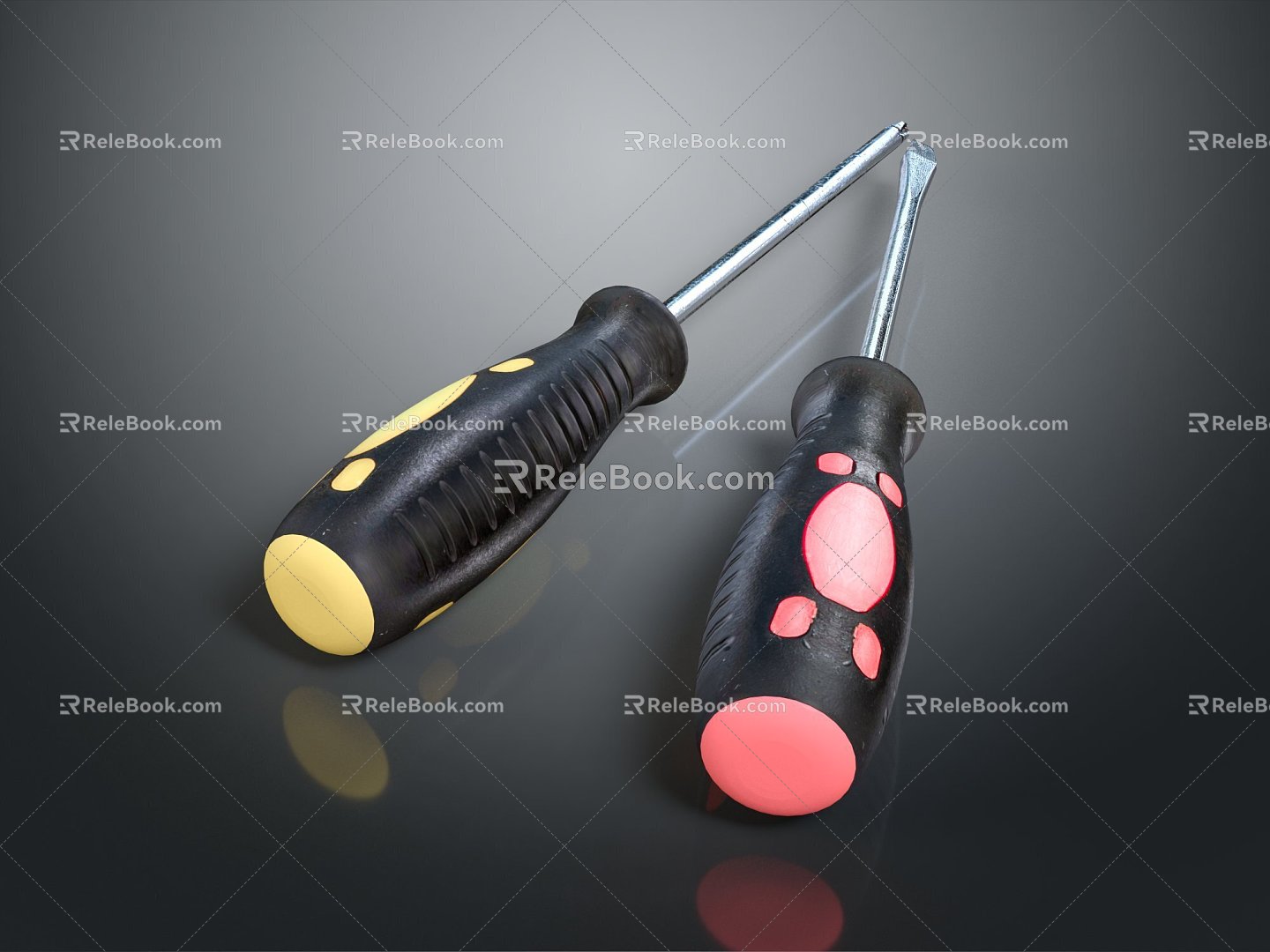 Screwdriver Flat screwdriver Phillips screwdriver screwdriver screwdriver 3d model