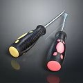 Screwdriver Flat screwdriver Phillips screwdriver 3d model