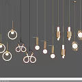 Modern Pendant Lights With Unique Geometric Shapes And Warm LED Lighting For Interior Decor