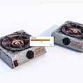 Two Old Worn Gas Stoves As Essential Kitchen Cooking Appliances 3d model