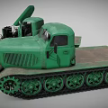 Green Tracked Truck Models With Detailed Vintage Design And Collectible Features
