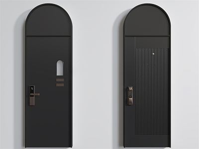 Modern swing door single door model