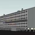 Modern Multi Story School Building With Large Windows And Concrete Exterior