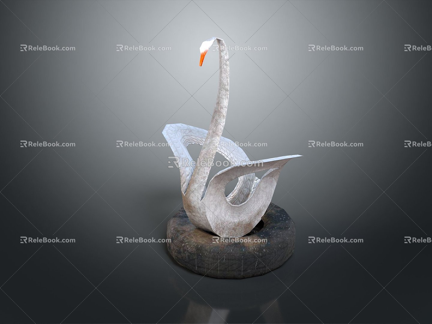 Swan bird bird bird bird wild animal game animal cartoon character game character 3d model