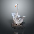 Swan bird bird bird bird wild animal game animal cartoon character game character 3d model