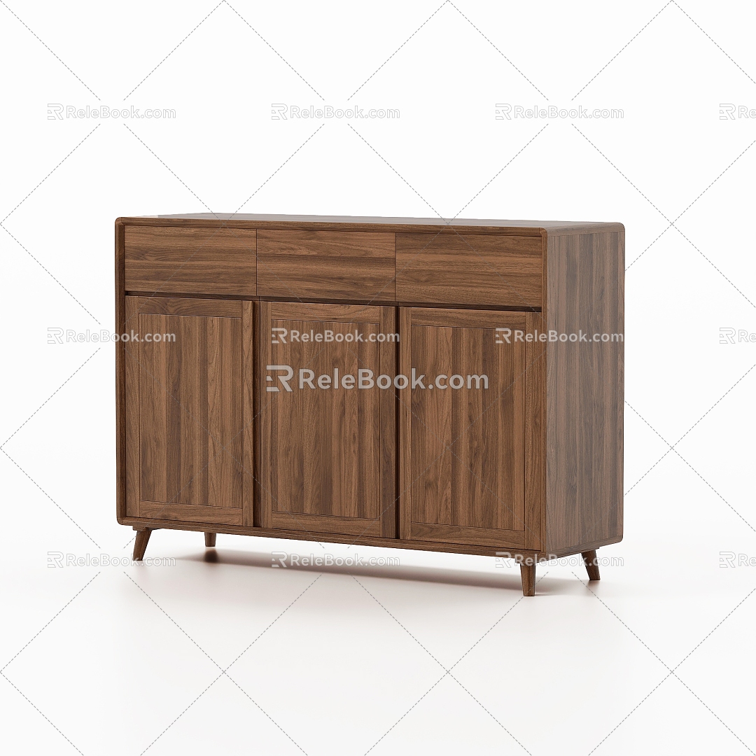 Nordic Restaurant Sideboard 3d model