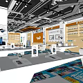 Modern Mobile Phone Store Digital Store Mobile Phone Accessories Store Digital Store Display Cabinet Nakajima Display Desk 3d model