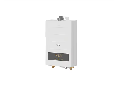 DCL Gas Water Heater With Digital Display For Home Daily Use 3d model