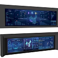 Modern screen large screen command center screen control center large screen monitoring large screen central control large screen 3d model