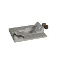 Gray Modular Sectional Sofa With Soft Velvet Fabric Decorative Pillows And Throw Blanket
