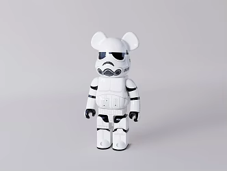 Modern toy doll violent bear 3d model