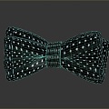 Bow tie decorations bow tie green bow tie jewelry female supplies realistic 3d model