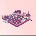 Castle Themed Playground Design With Towers Slides Arches And Decorative Spires