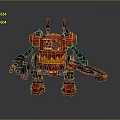 Mech Warrior Mech Soldier Machine Battlearm Mechanical Battlearm Machine Fighter Robot 3d model