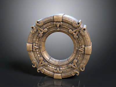 Professional Hardware Tools for Intricate Metal Carving with Circular Decorative Patterns 3d model
