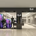 D&4 Modern Clothing Store With Mannequins Colorful Window Displays And Sleek Interior