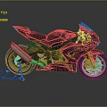 Modern Black Sport Motorcycle With Sleek Design Shiny Exhaust And Gold Wheels