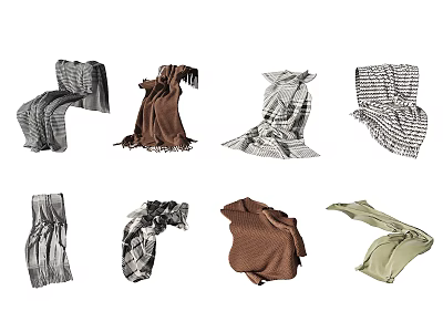 Various Square Rugs With Different Patterns Colors And Styles For Home Decor 3d model