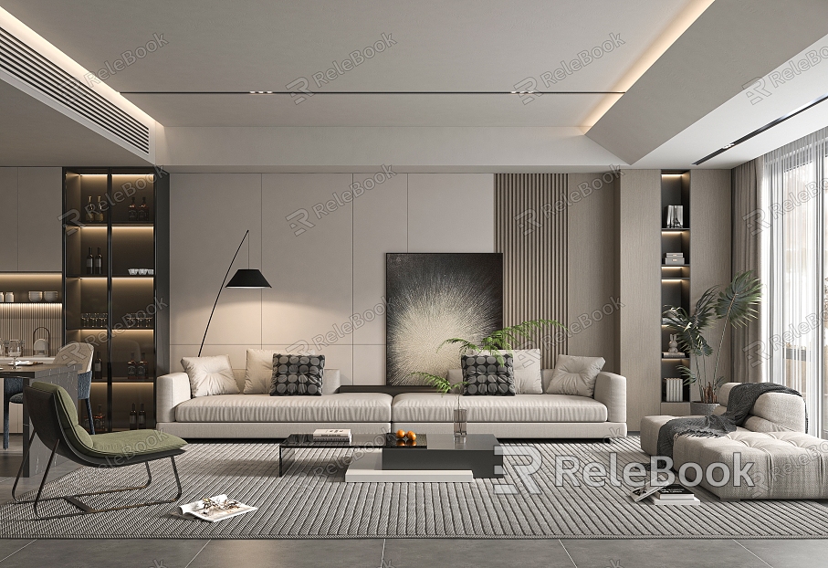 modern living room model